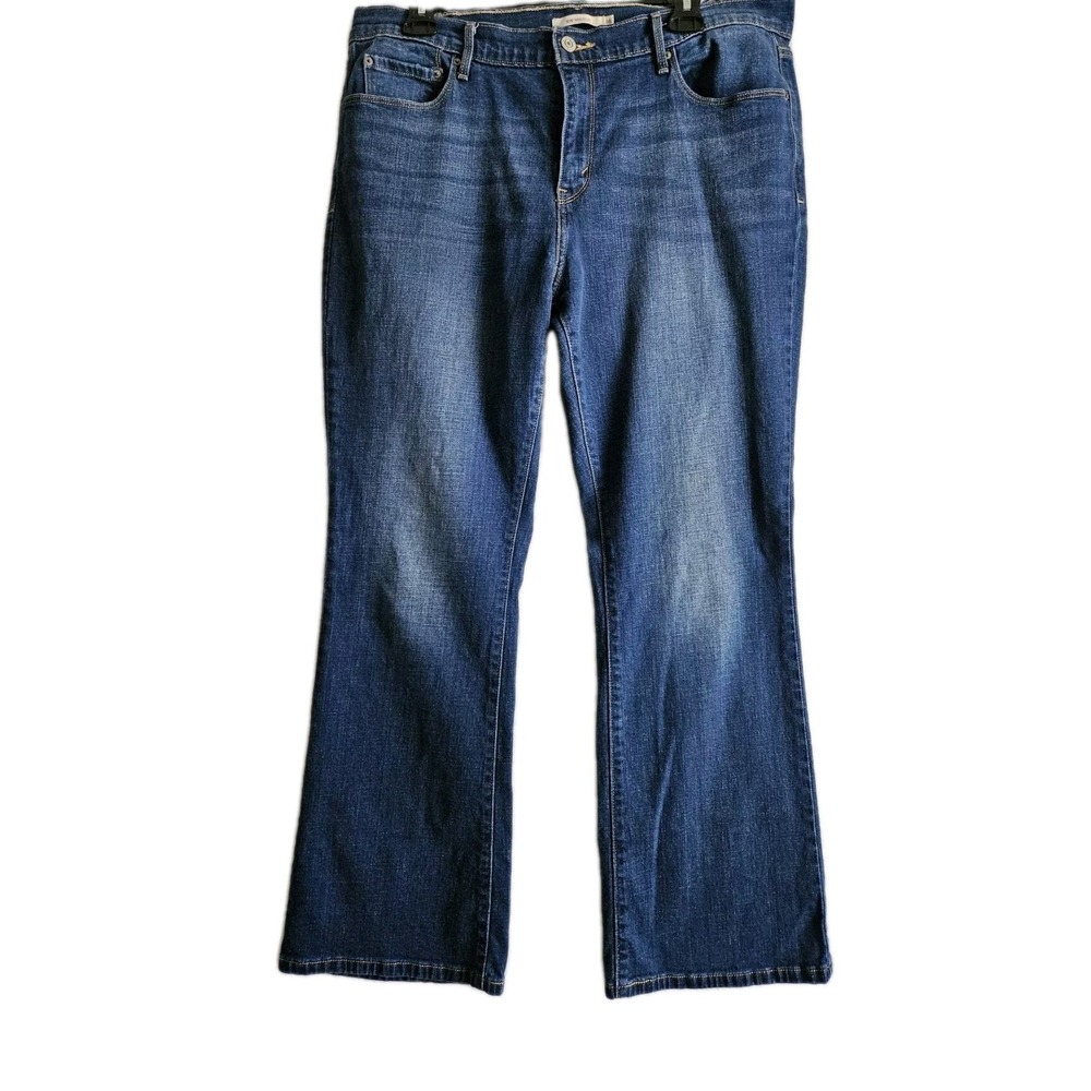 Levi's Jeans Womens 16 Blue 515 Bootcut Mid Rise Medium Wash Denim Western Boho
